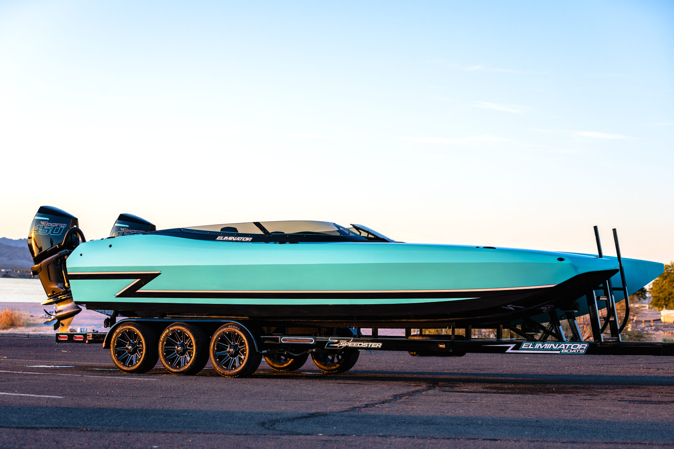 2022 27 Speedster Walk Thru twin 450R Eliminator Boats